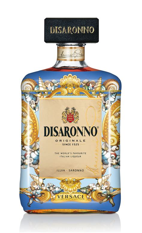 bottiglia disaronno versace|DISARONNO wears VERSACE .